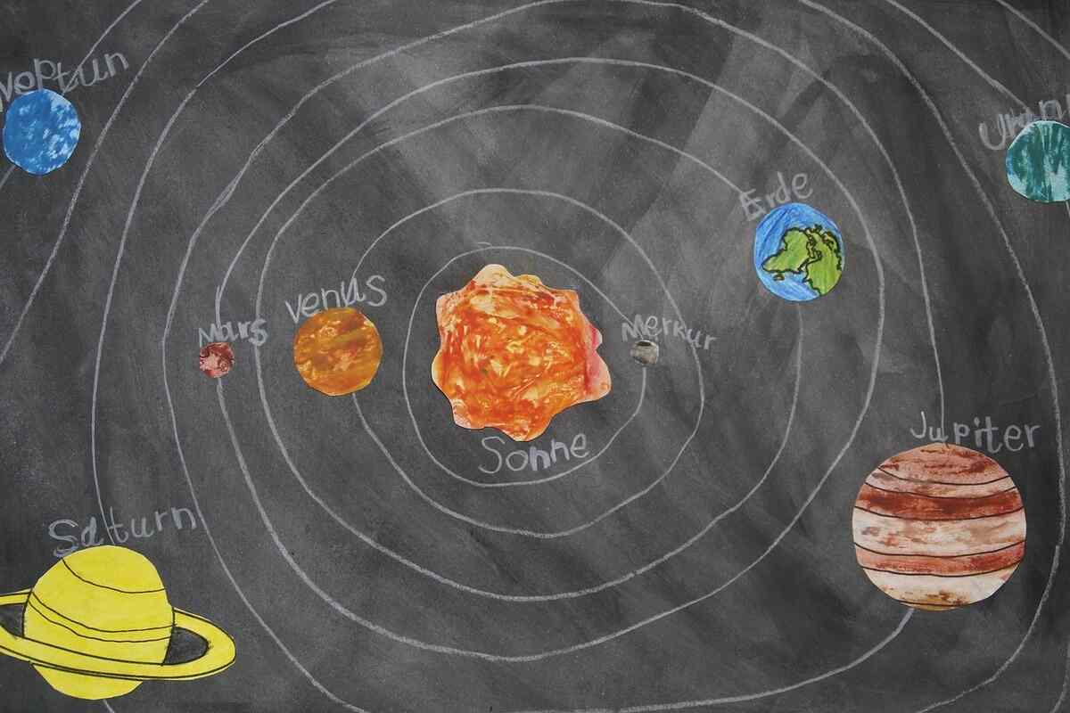 disegno del sistema solare