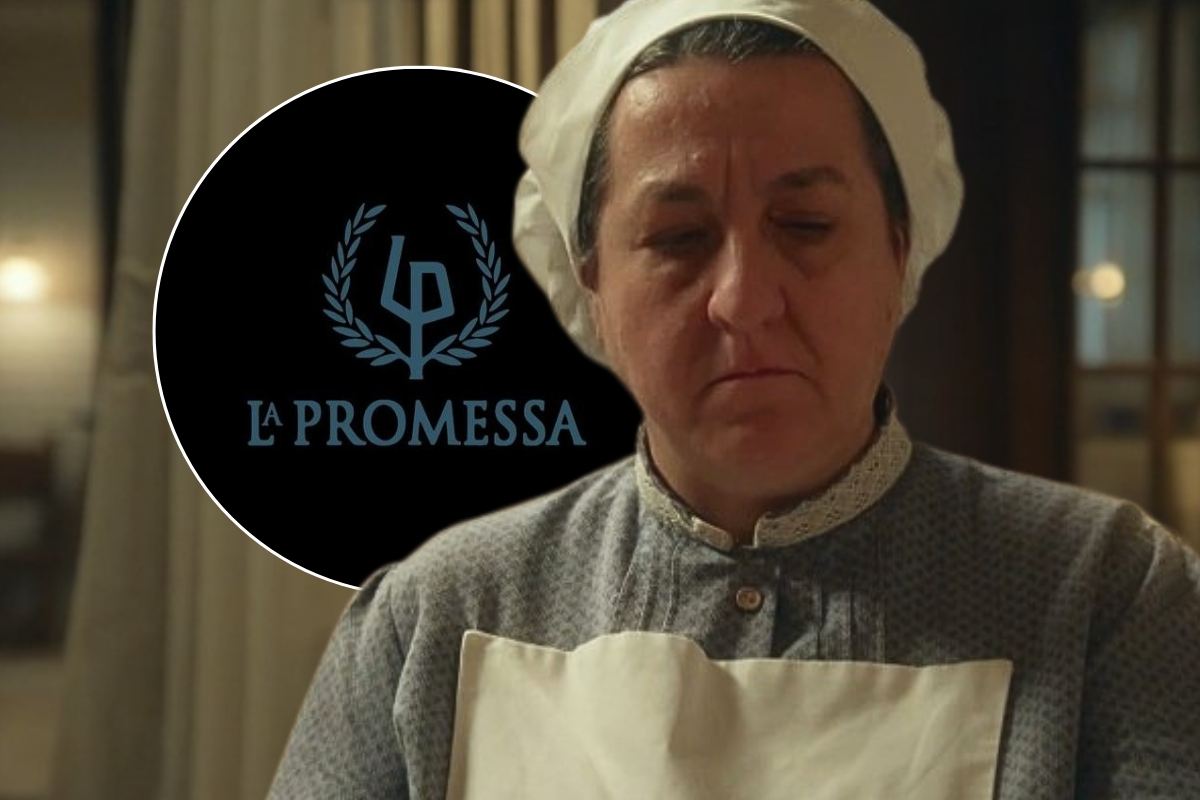 Personaggio Simona e logo La Promessa