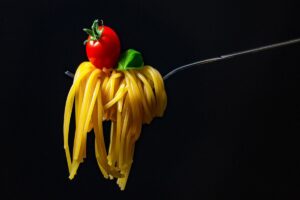 forchetta spaghetti pomodoro